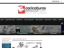 Tablet Screenshot of caricaturasparausar.com